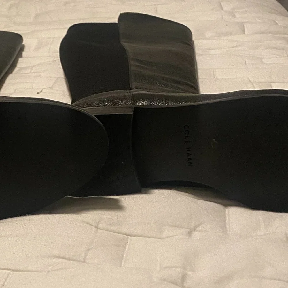 NEVER WORN! Cole Haan Duchess Over-The-Knee Black Leather Boots